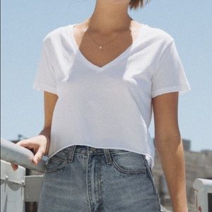 Brandy Melville White Ashley Top